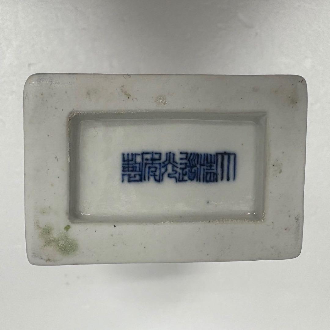 【中国花瓶】花器 山水 大清道光年生 置物 骨董品美術品