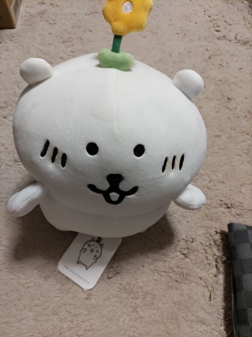 自分ツッコミくま 韓国版NONGDOMGOM ぬいぐるみあたまにお花