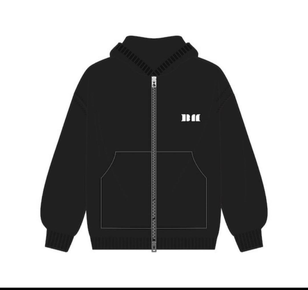 【値下げ不可】BABYMONSTERジップフーディー ブラック Lサイズ