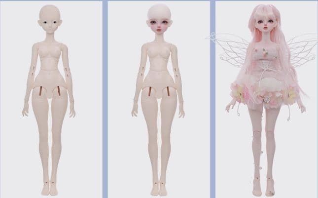 AX141 BJD 1/4 ドール本体 Muyan 球体関節人形 ハンドメイド