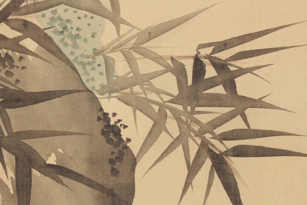 No5584 掛軸　森寛斎　遊亀図　絹本淡彩　日本画　古画　古美術　送料無料