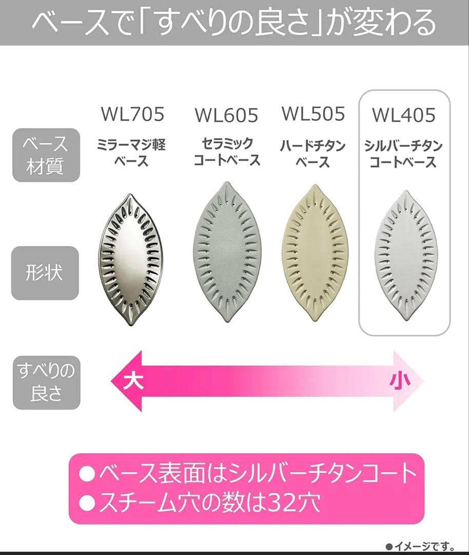 【新品未使用】パナソニックコードレススチームWヘッドアイロンNI-WL405-P