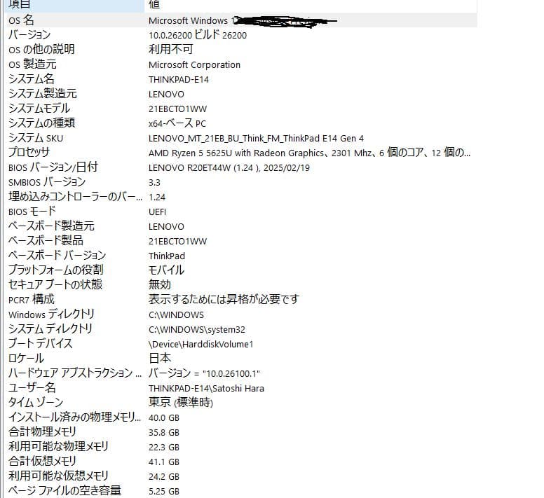 Lenovo ThinkPad E14 GEN4 高性能ノートパソコン