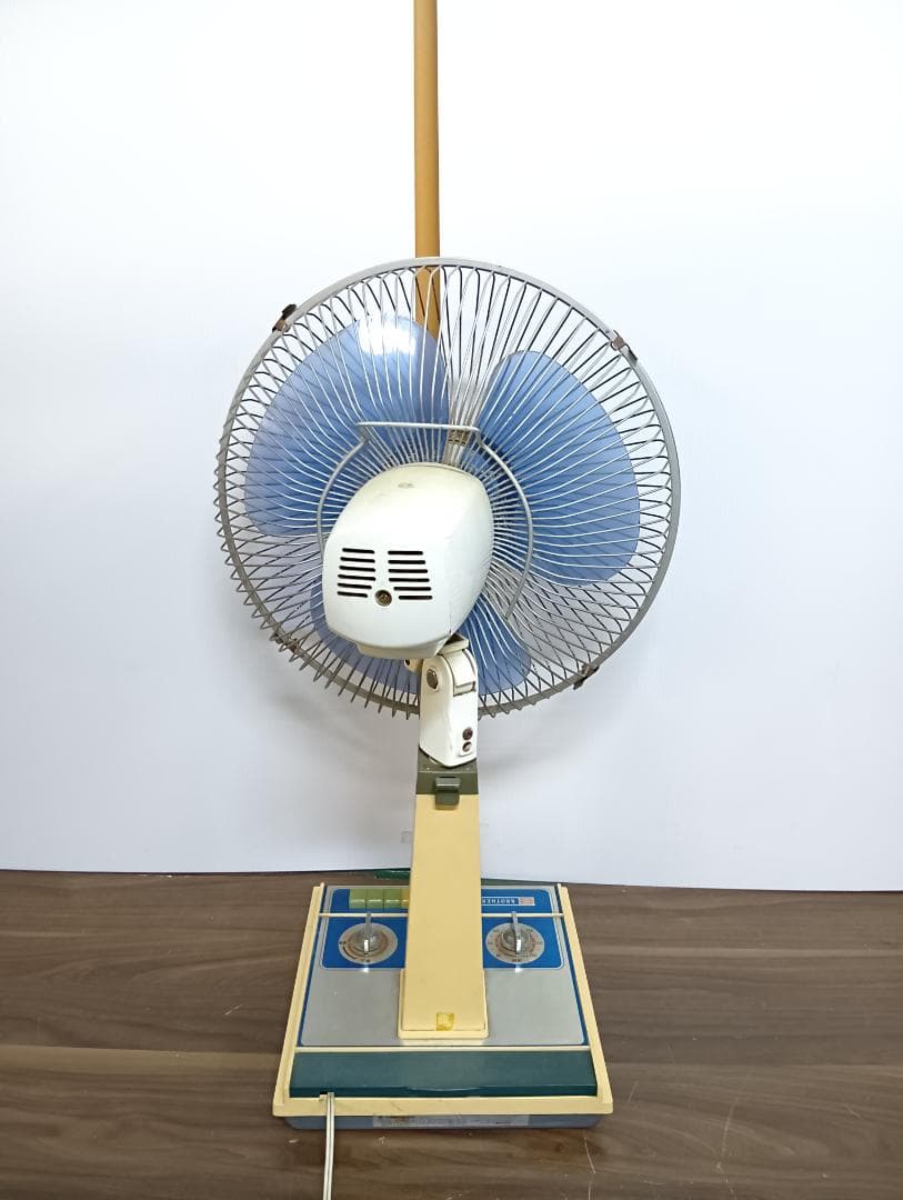 昭和レトロ ブラザー 扇風機 Deluxe Fan 青色 ジャンク品