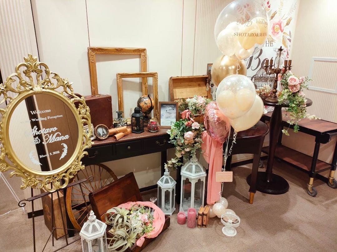 結婚式　ウエディング　ウェルカムミラー　ウェルカムスペース