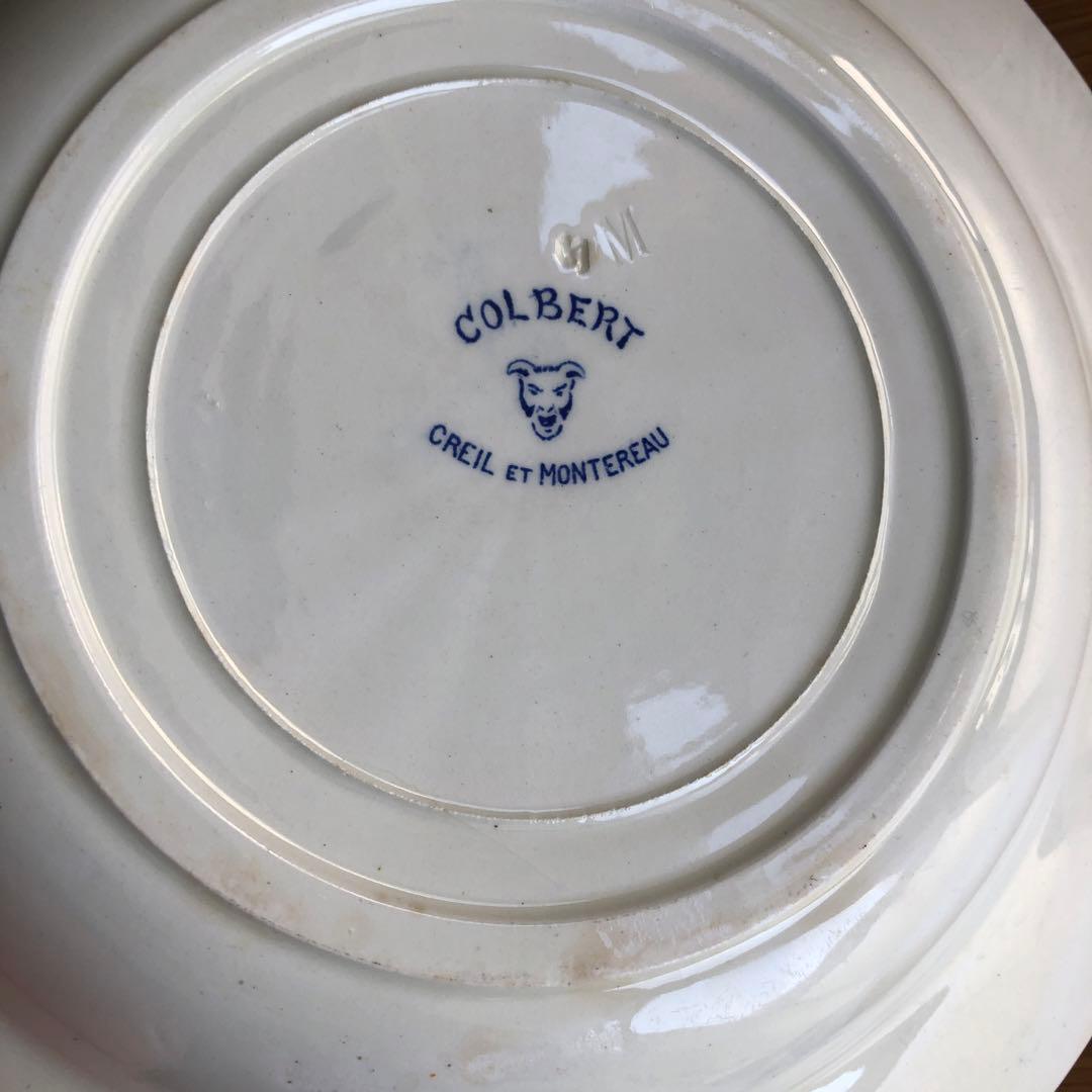① Creil et Montereau Colbert 深皿 アンティーク