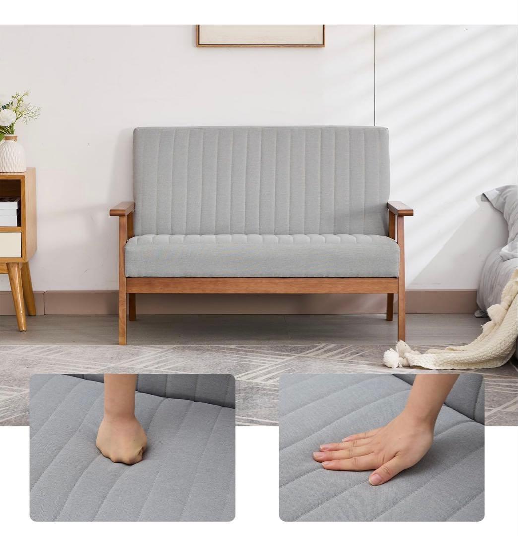 ソファー 2人掛け 幅112cm a 肘掛け おしゃれ 組立簡単 一人暮らし