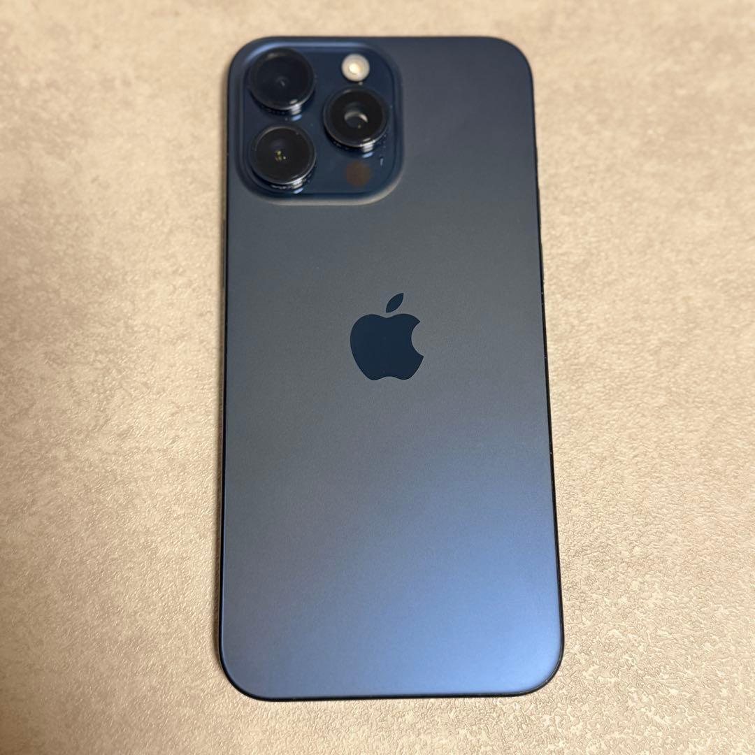 【値下げ＆美品】iPhone 15 Pro Max ブルーチタニウム 512GB