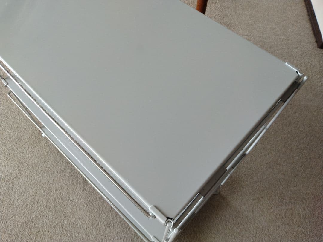 【美品】MUJI無印良品 スチールユニットシェルフ小ワイド86cmバスケット×2