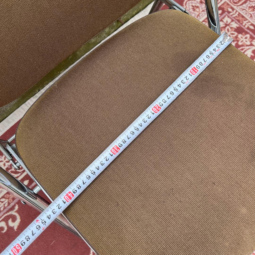 ビンテージ古家具◾️okamura 岡村 折り畳みチェア 椅子 インダストリアル