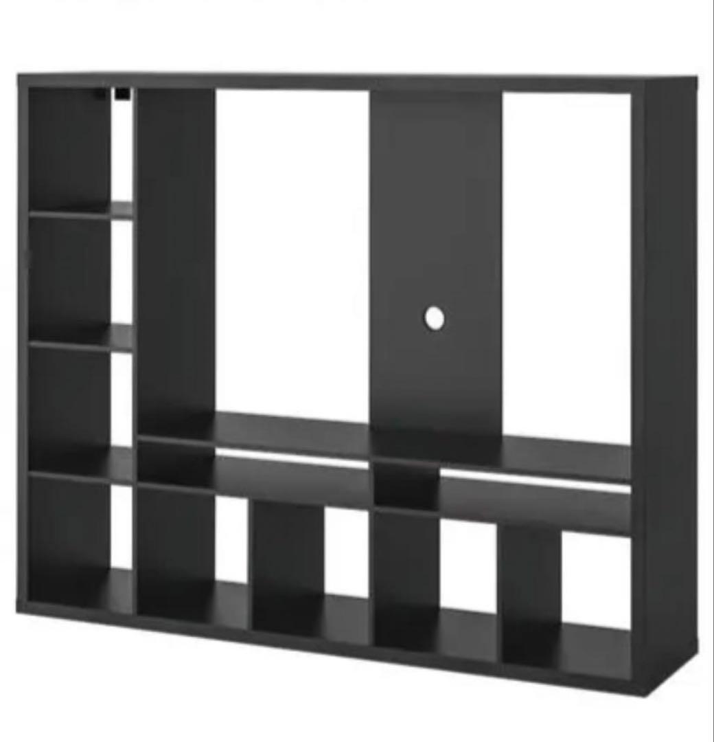引越し 断捨離中 IKEA LAPPLAND テレビ収納 ブラック TVボード