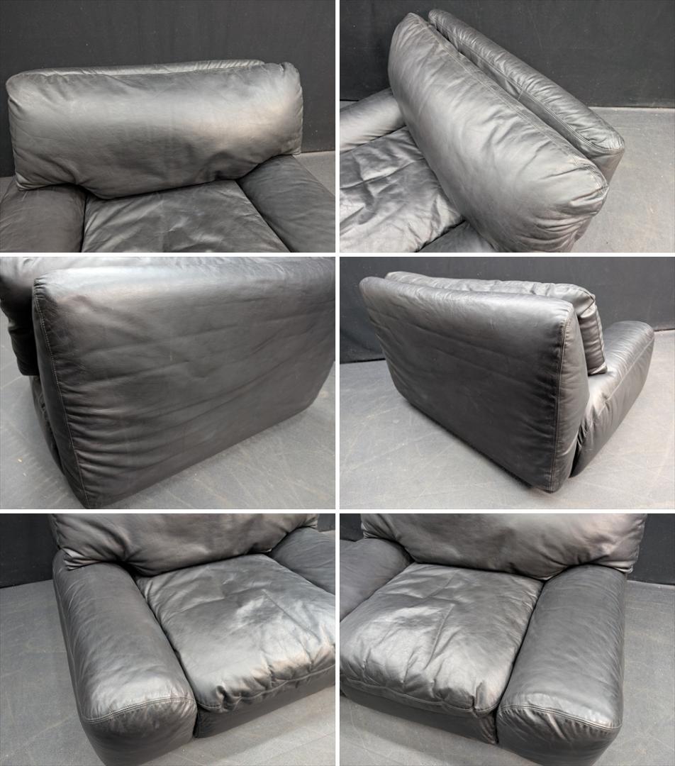 美品　アルフレックス　ベンゴディ　本革　シングルソファ　一人掛け　アームソファ