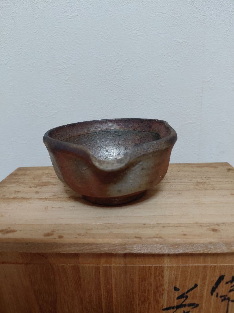備前焼 泰山窯 茶器揃 宝瓶 湯冷 煎茶碗五客 共箱 煎茶道具