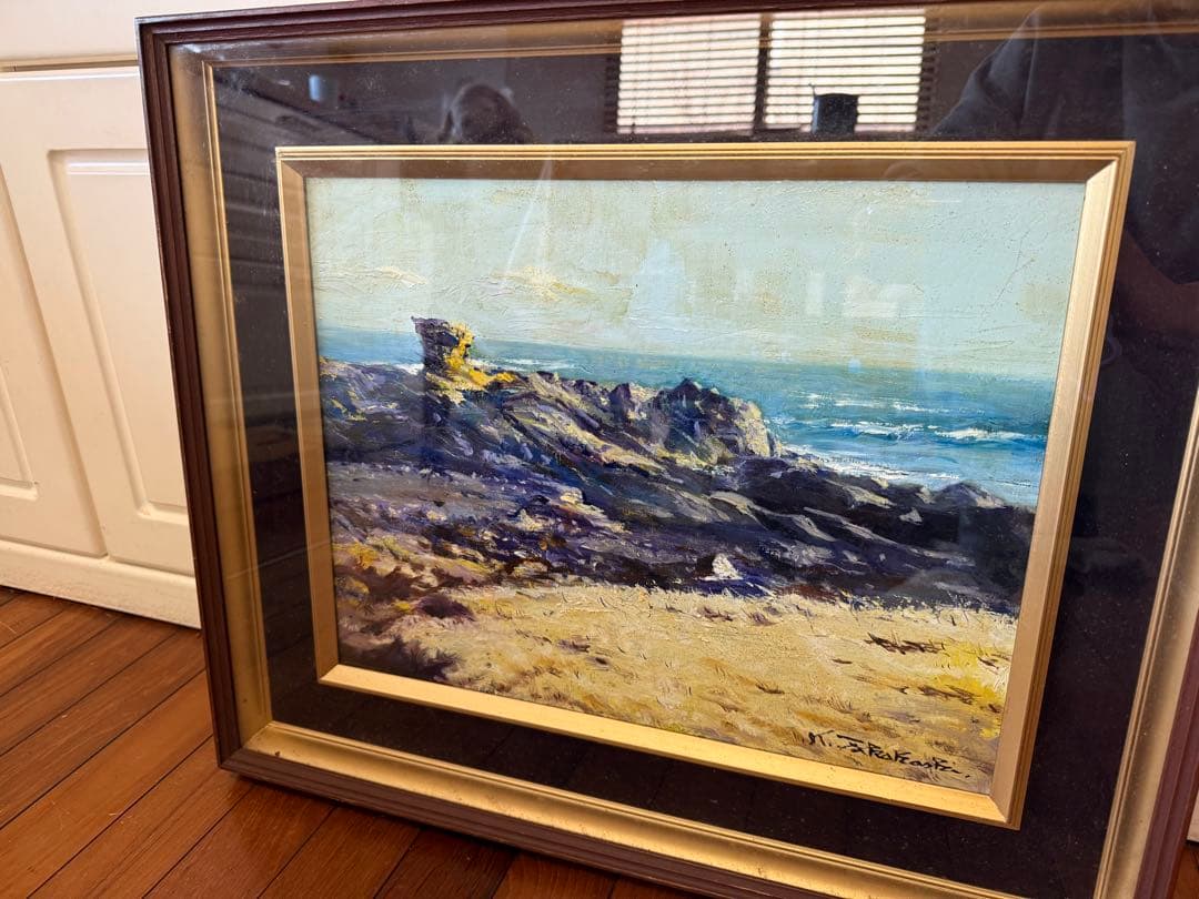 101.「外房の海」髙橋一善 油絵