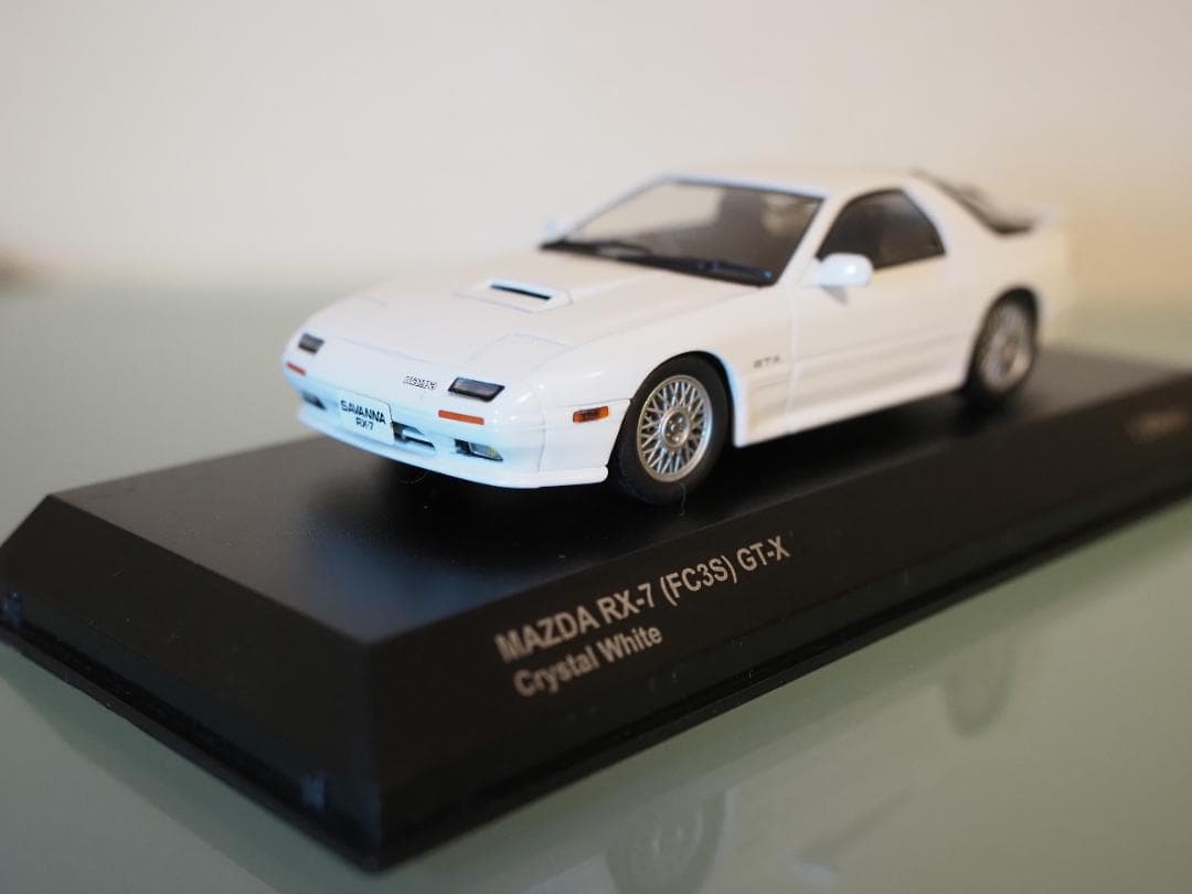 【限定1200台】京商1/43 MAZDA RX-7 GT-Xクリスタルホワイト