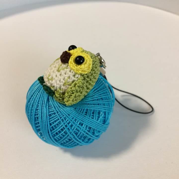 福を呼ぶ♡ミニミニふくろう　黄緑♪