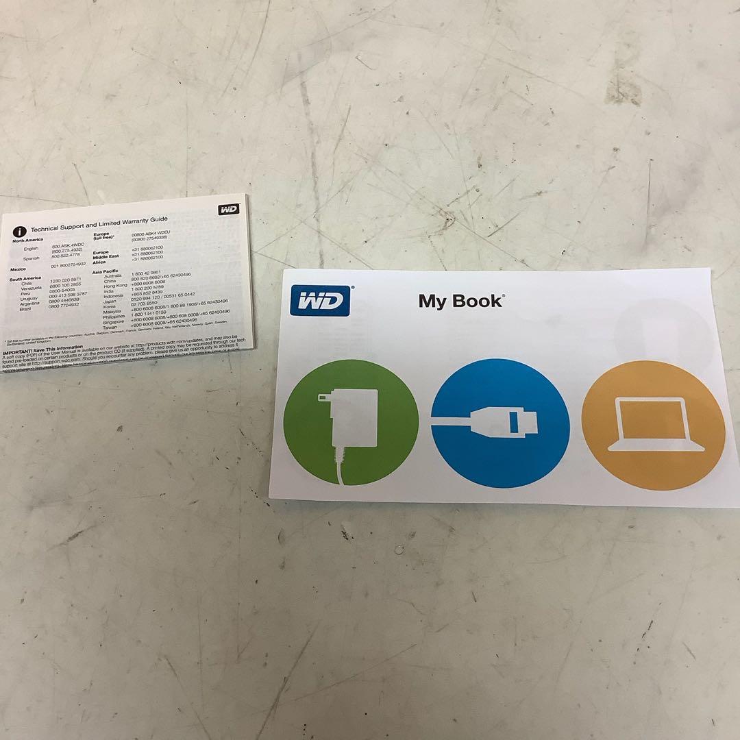 WD My Book 3TB 外付けHDD 通電未確認 箱有（Q-98）