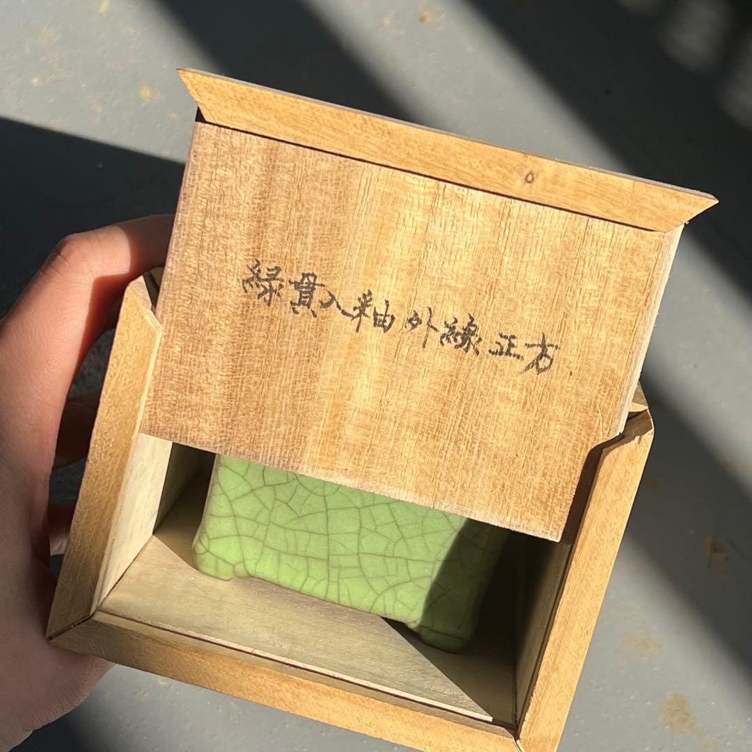 738.正方鉢 小品盆栽鉢 盆栽鉢 植木鉢 9.4*9.3*6cm