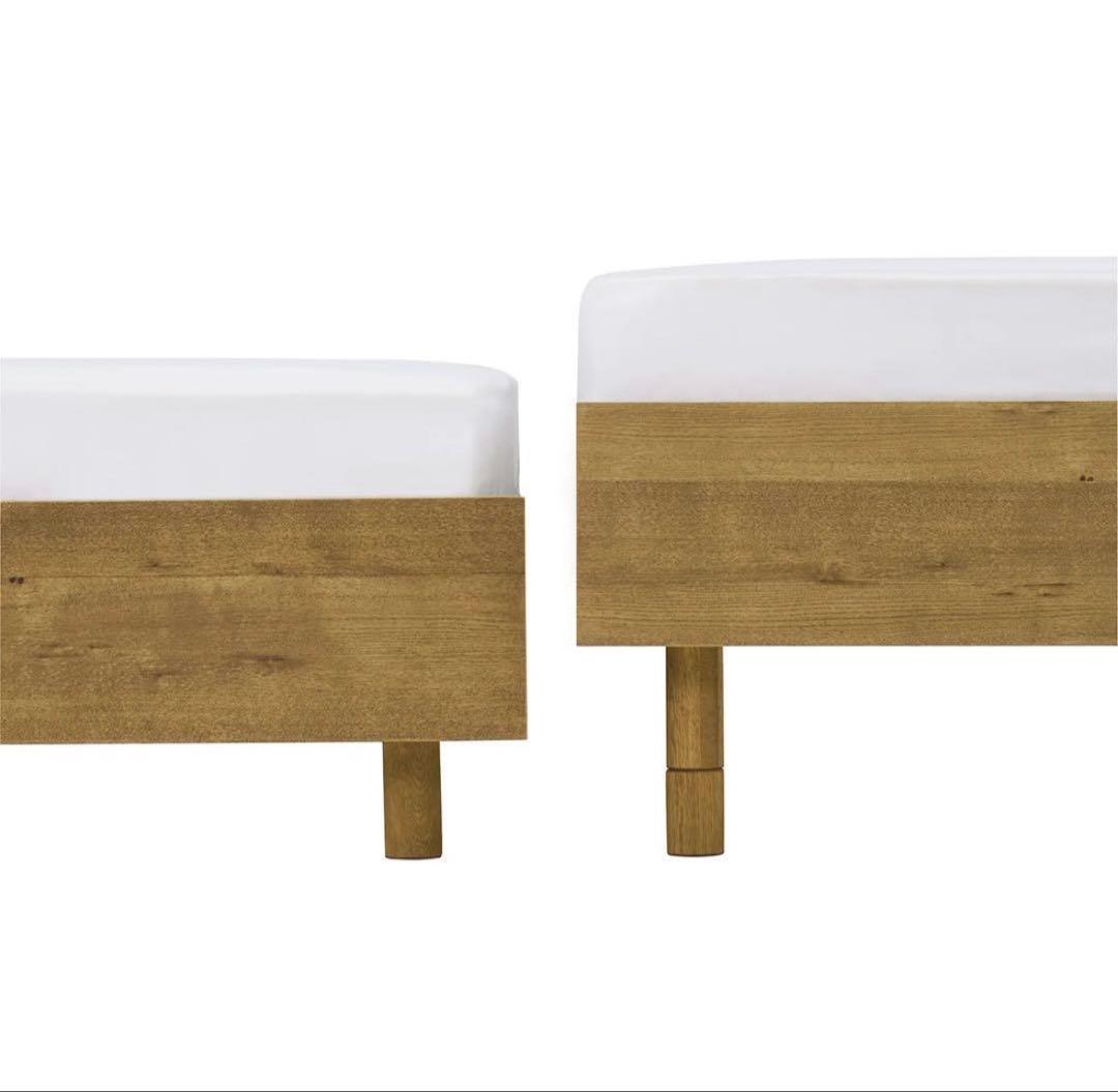 unicoADDAYベッドフレーム（シングル）ロータイプマットレス付