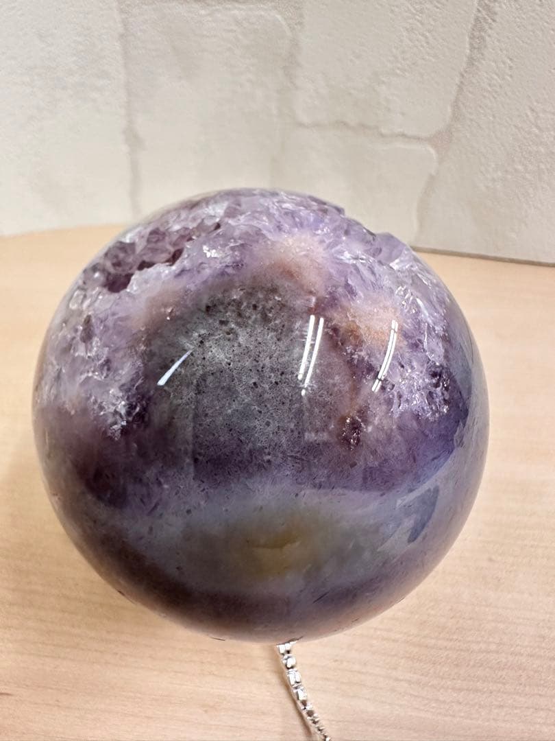 高品質！　アメジスト　ブルーアゲート　フラワーアゲート　笑口　スフィア　虹入