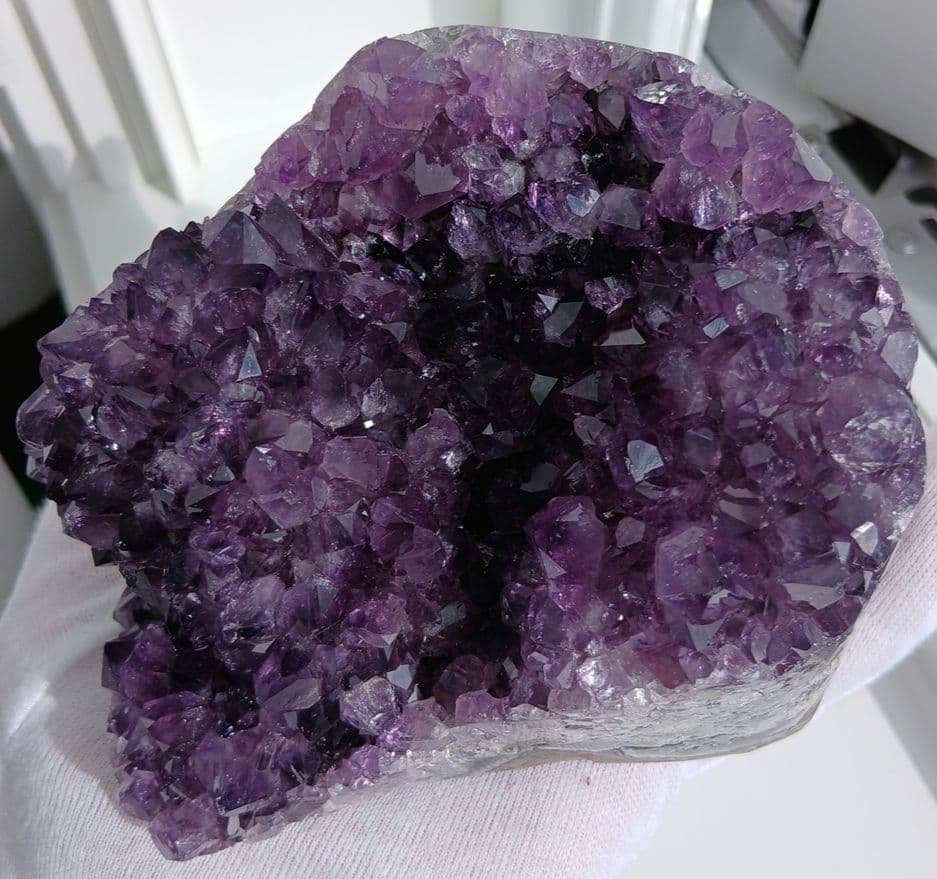高品質　ウルグアイ産　天然　アメジスト ドーム　原石　天然石　紫水晶　クラスター