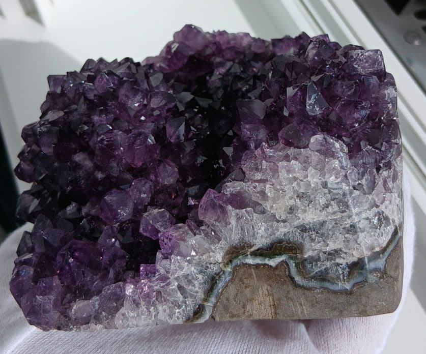 高品質　ウルグアイ産　天然　アメジスト ドーム　原石　天然石　紫水晶　クラスター