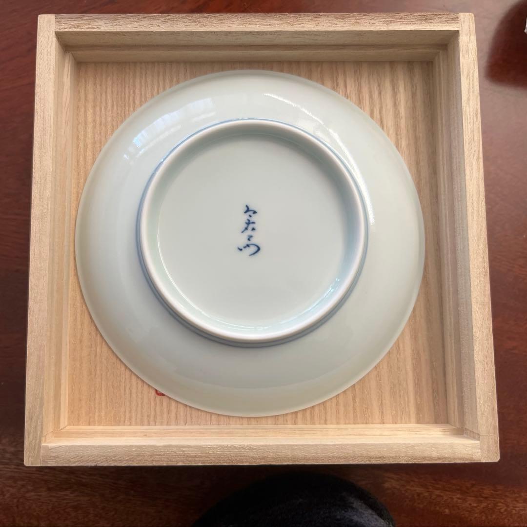 今泉今右衛門　錦撫子草花文　飾皿　1点　約14.5㎝