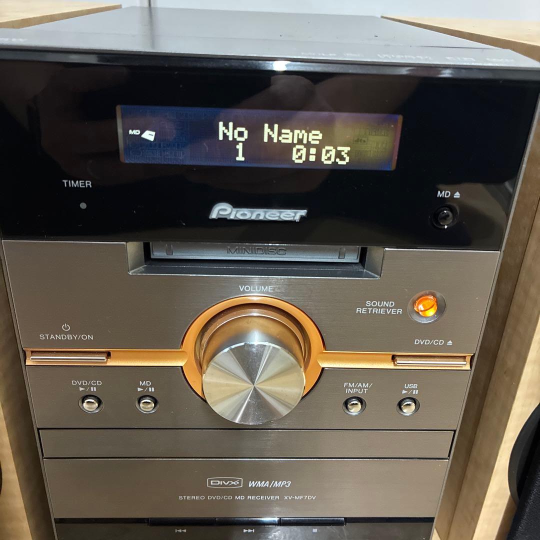 パイオニア　DVD MD CDミニコンポXV-MF7DV かなり希少なミニコンポ