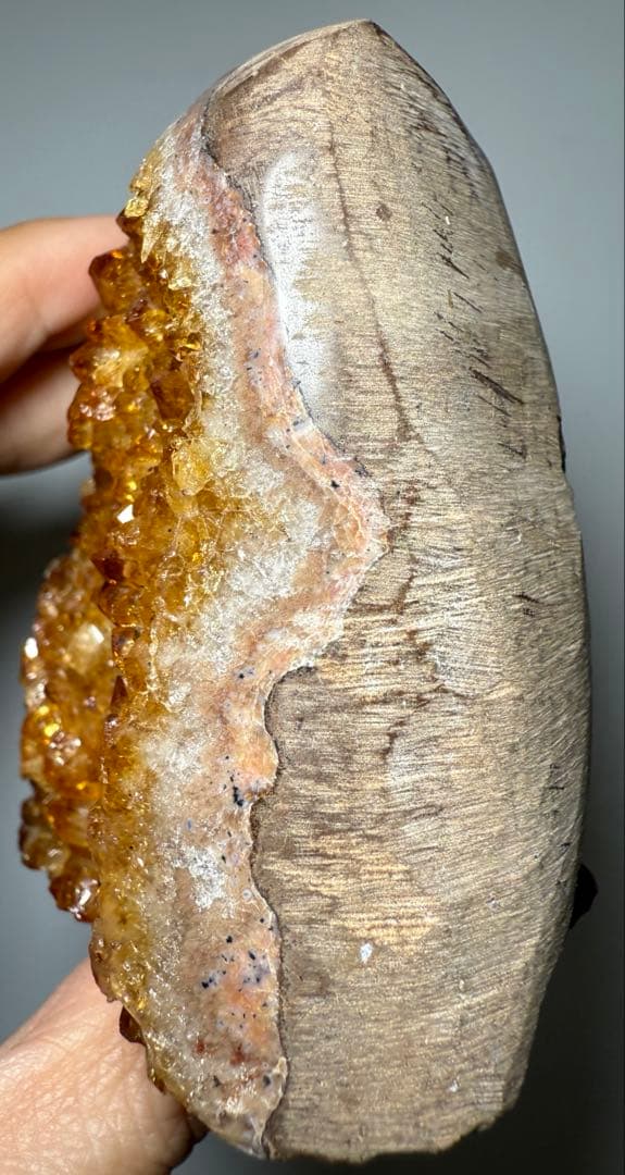 【約341g】シトリンクラスター　原石　天然石　シトリンドーム