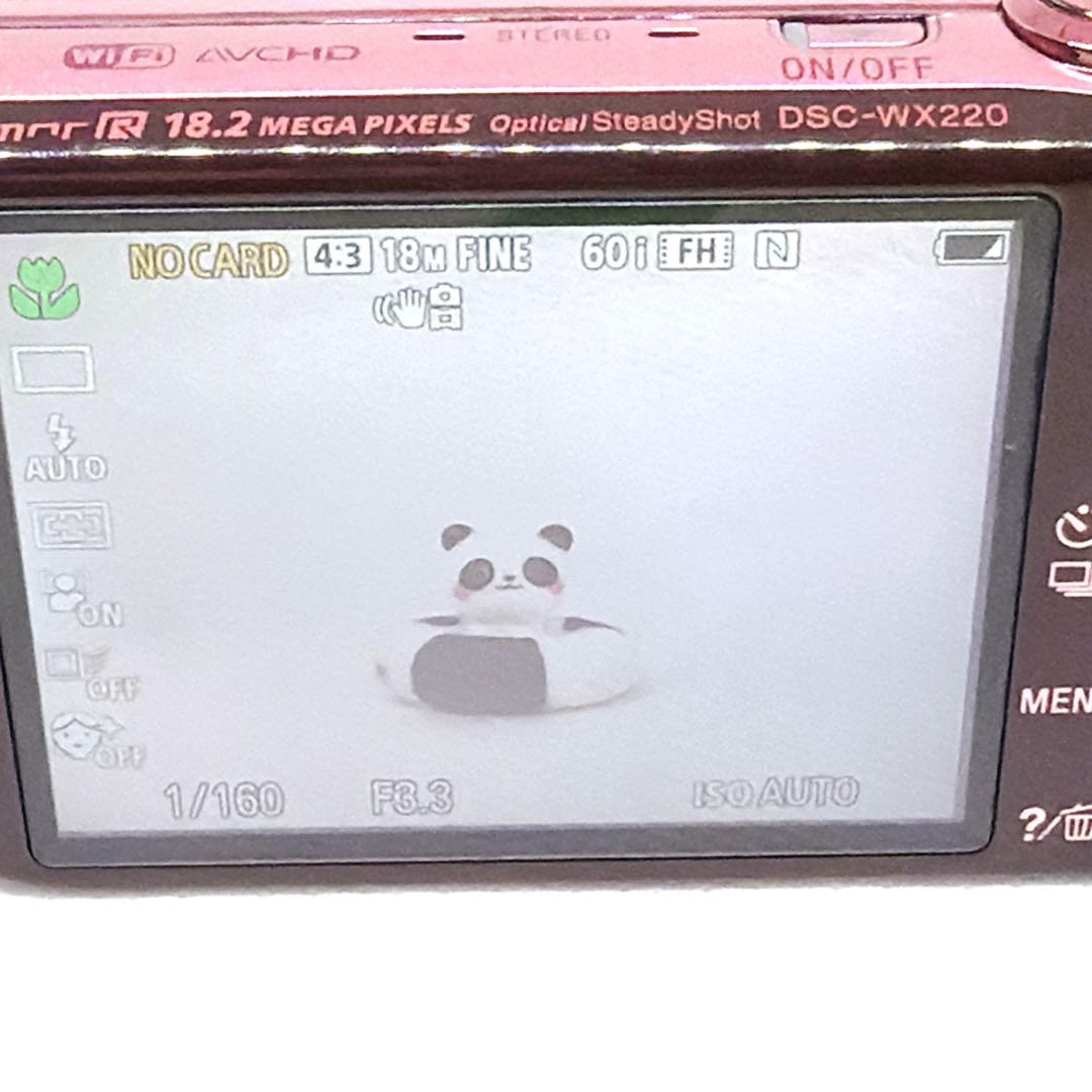 ソニー SONY Cyber-shot DSC-WX220 ピンク　ケース　三脚