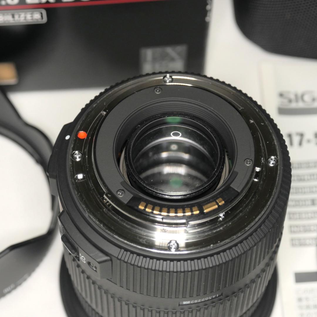 美品　SIGMA 17-50mm F2.8 EX DC HSM　キヤノンEF用