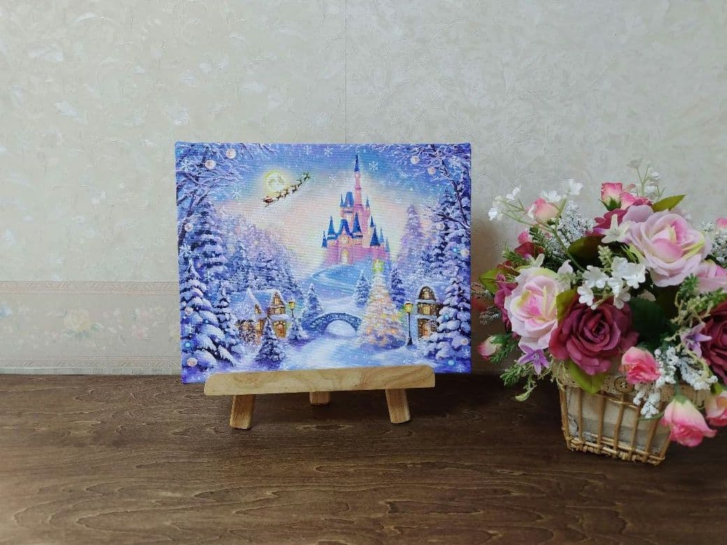 み*ぃ様 【夢を見る日】アクリル画 F3 風景画 絵画