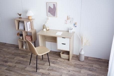 引き出し付デスク 幅100cm テーブル パソコン ドレッサー 学習机 机