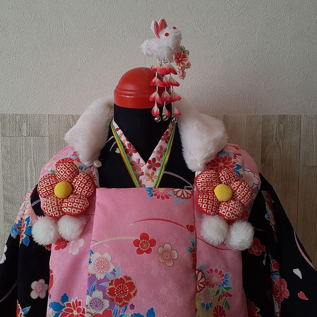 七五三 女の子 3歳 ふわふわうさぎちゃん