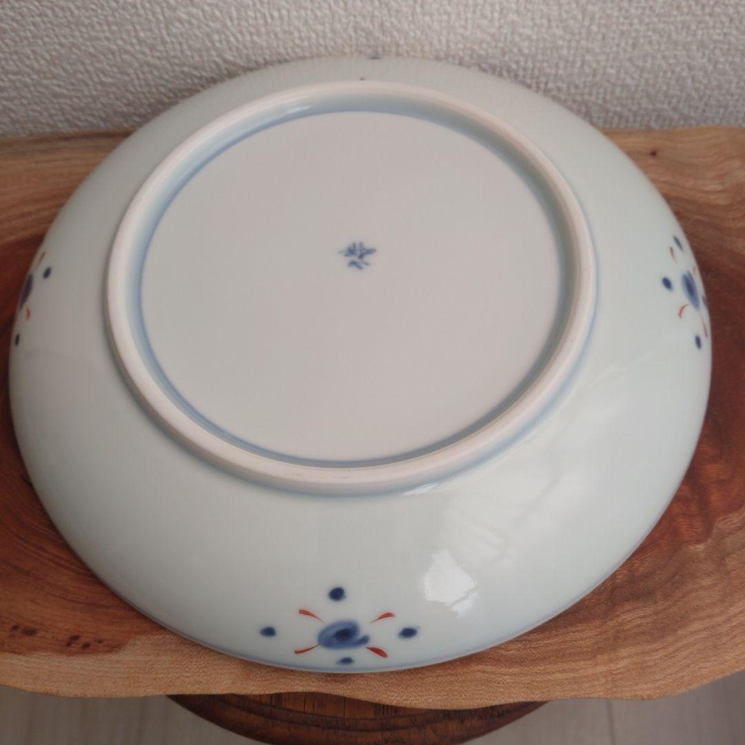 ①福珠窯　天啓花蝶シリーズ　直径21cm 大皿　丸皿