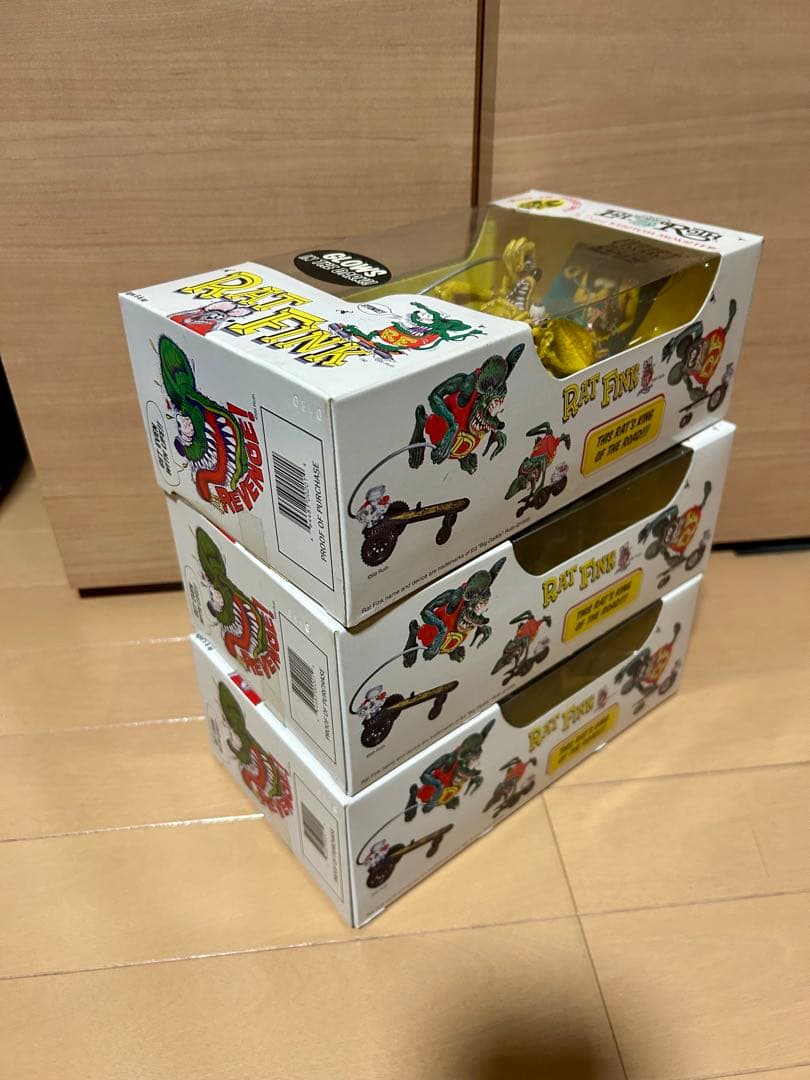 RAT FINK ラットフィンク　ボックスフィギュア 3体セット　未使用品