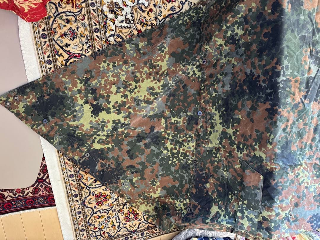 h*o様 美品　ドイツ軍フレクターンカモポンチョテント　収納袋付き
