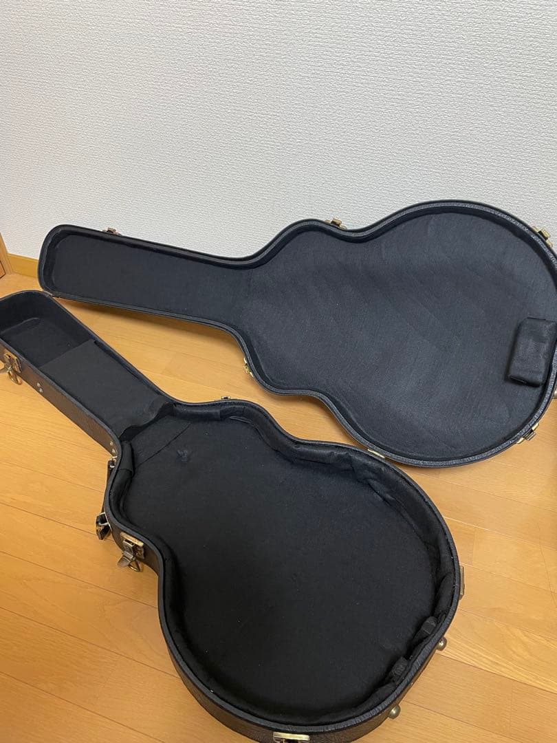 セミアコ エレキギター グラデーションブラックグリーン