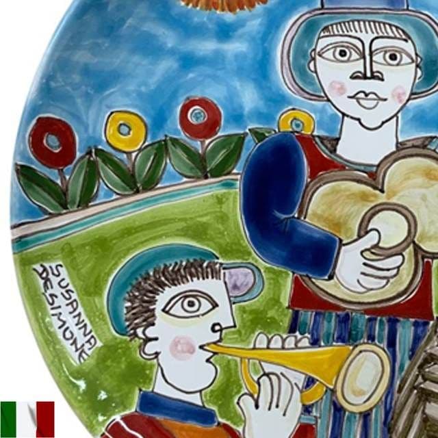 絵皿 飾り皿 壁掛け スザンナデシモーネ イタリア