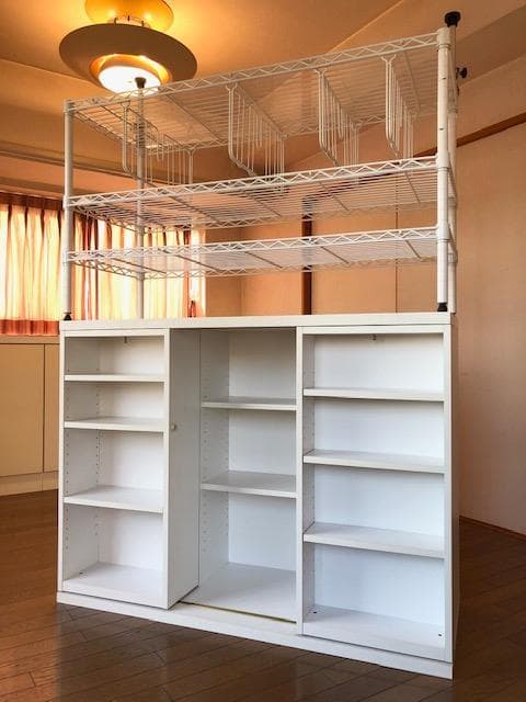 ホームエレクター　ERECTA　幅1200×奥行450×高さ710　ホワイト