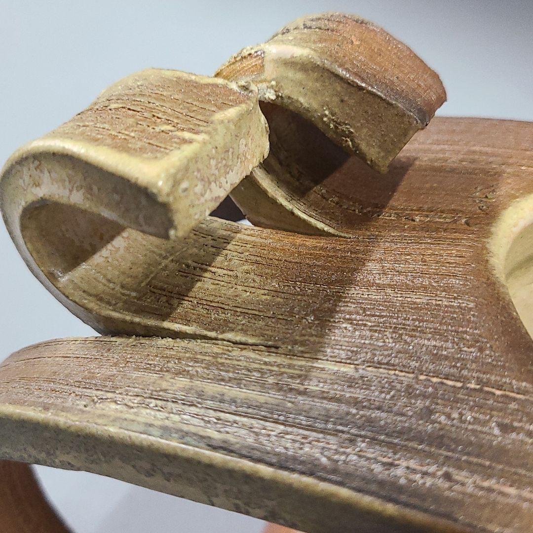 信楽焼 花瓶 花入れ オブジェB 長径２９cm