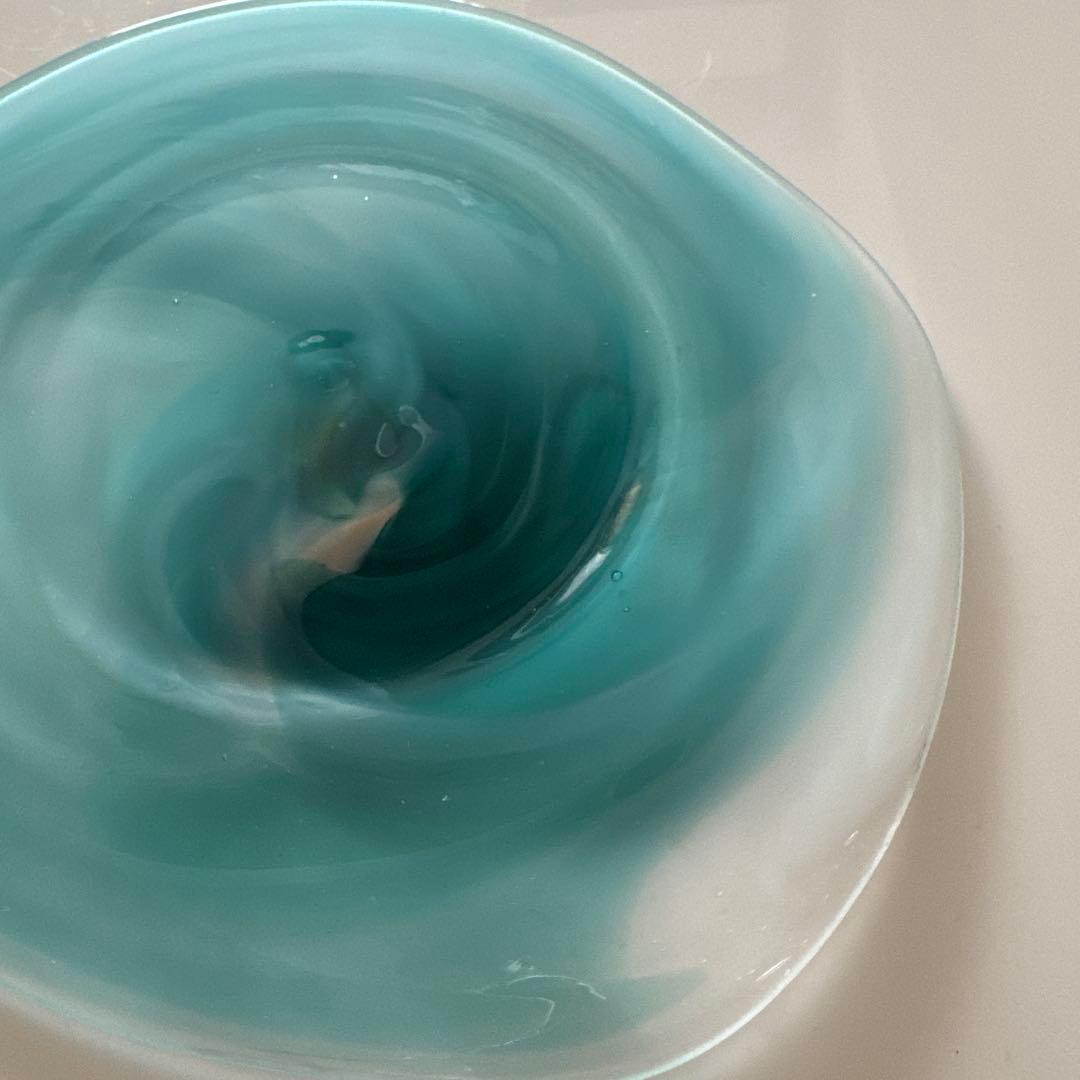 Shinjukukana【新品未使用】中野由紀子 渦 blue プレート