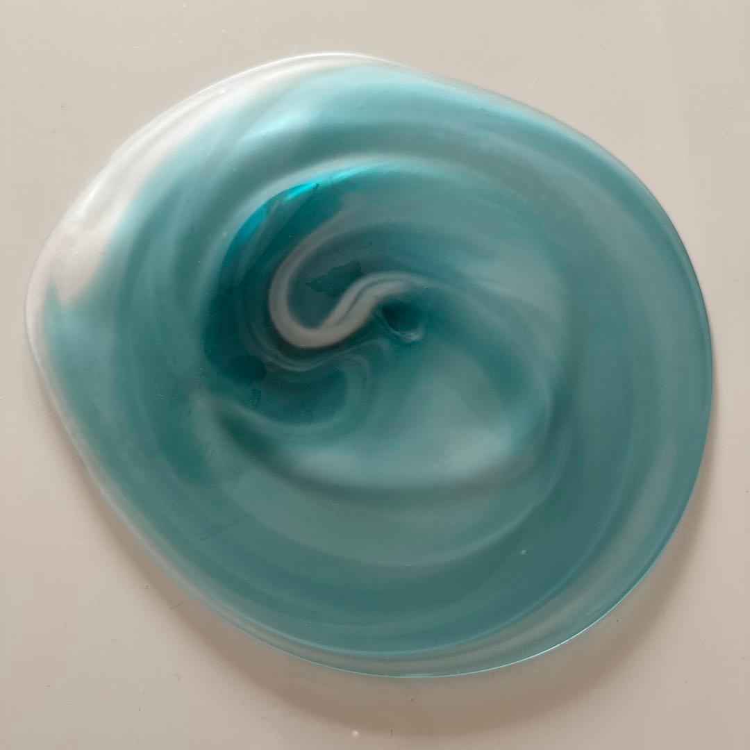 Shinjukukana【新品未使用】中野由紀子 渦 blue プレート