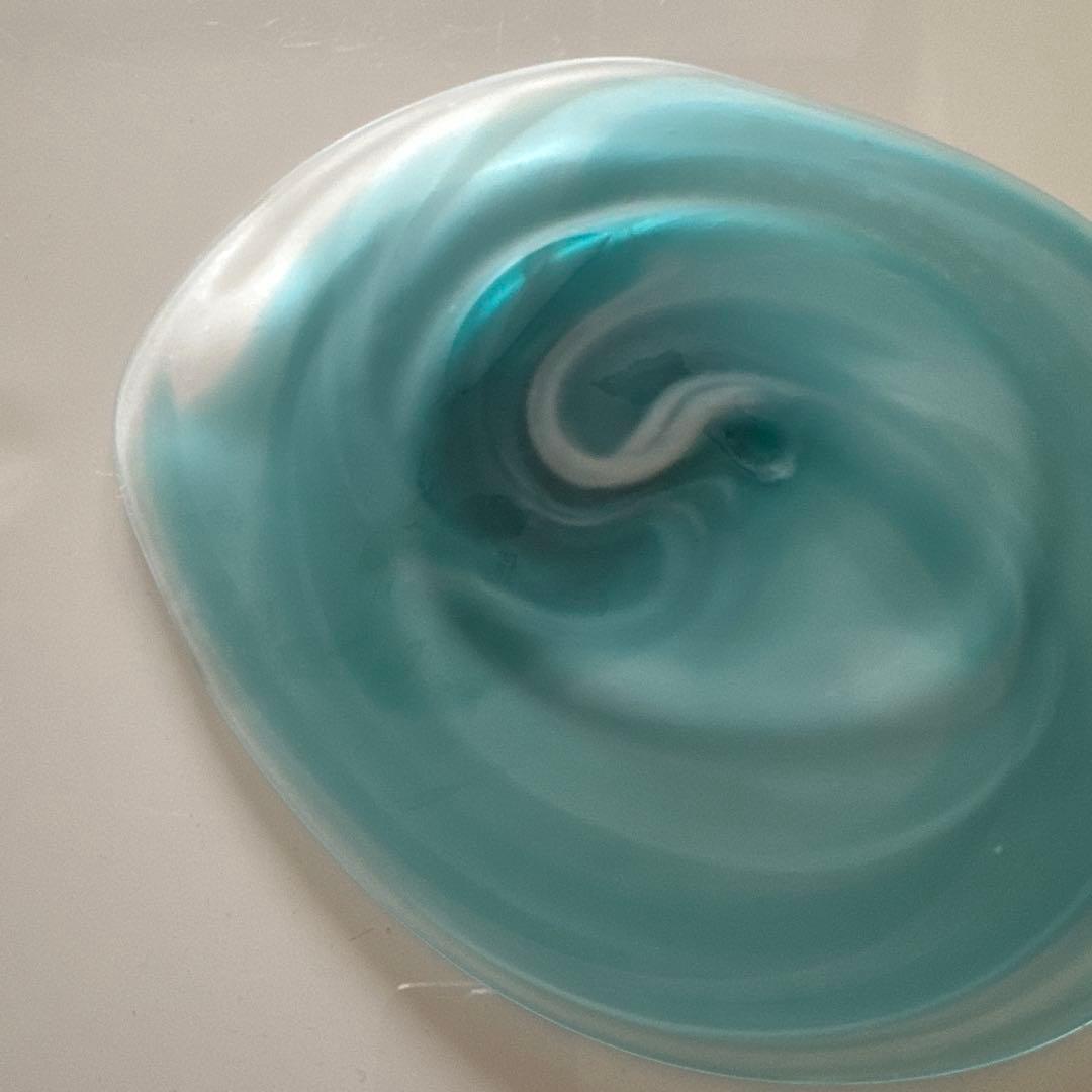 Shinjukukana【新品未使用】中野由紀子 渦 blue プレート