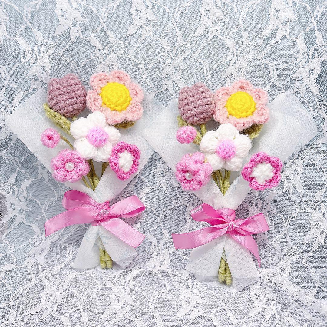 枯れない花・編み物