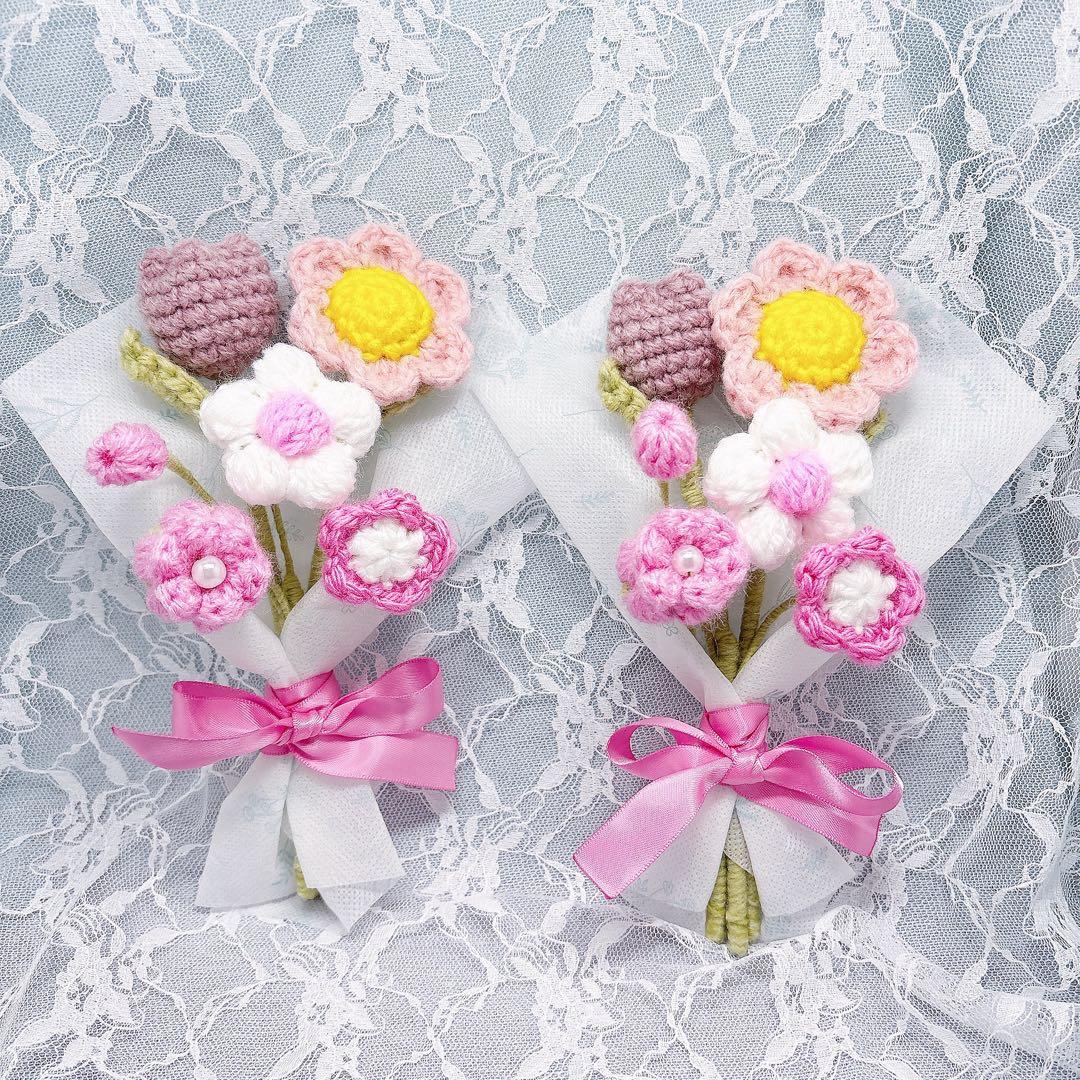 枯れない花・編み物