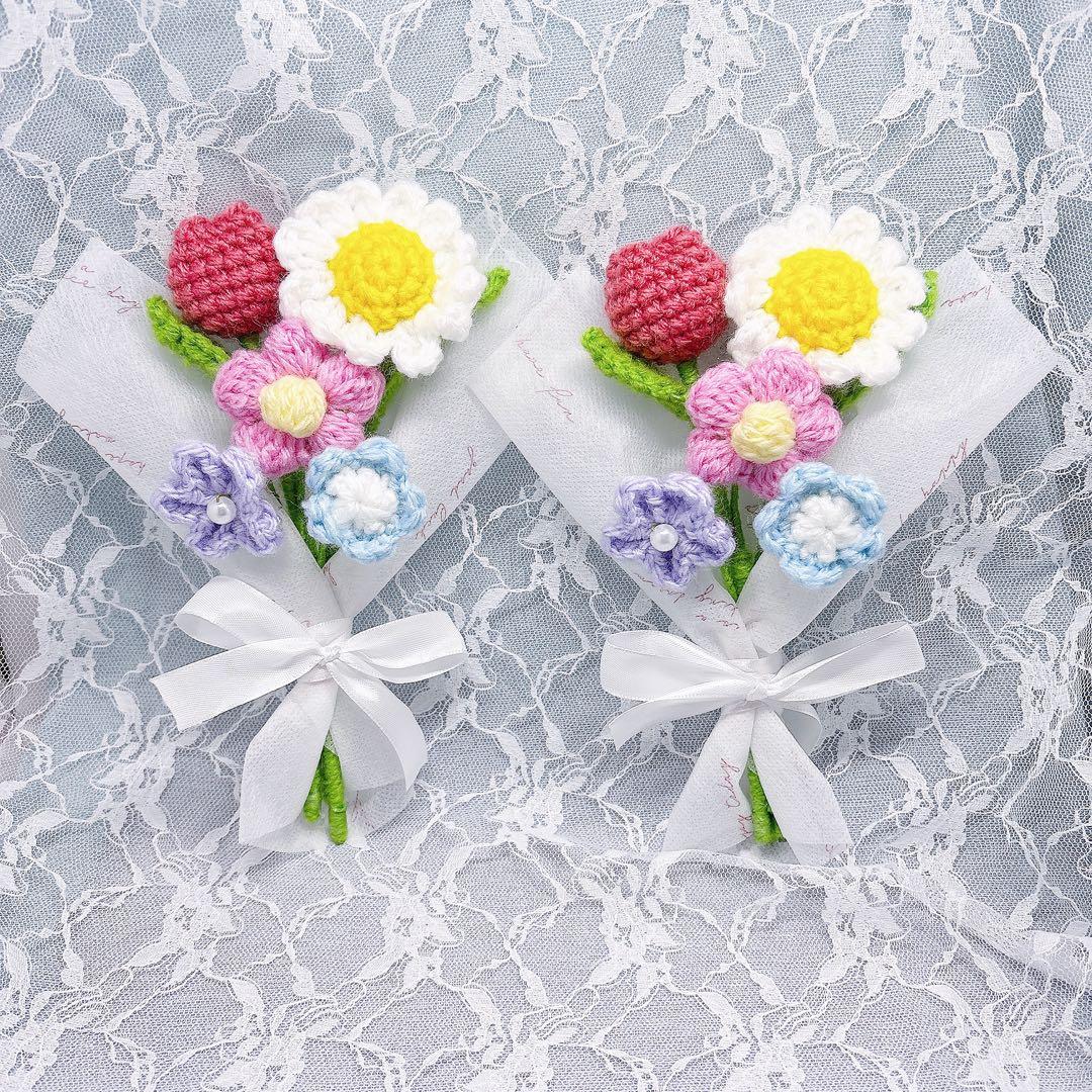 枯れない花・編み物