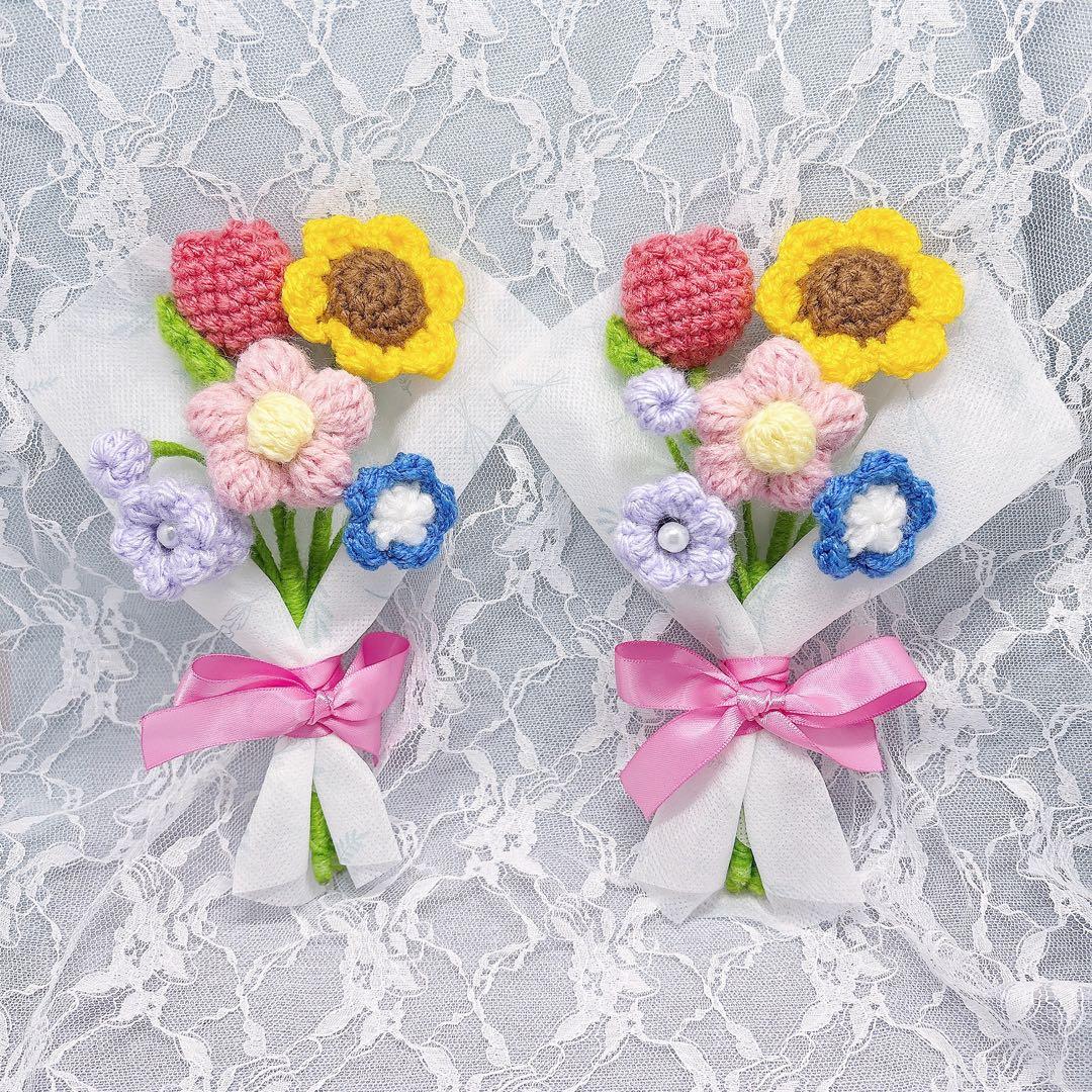 枯れない花・編み物