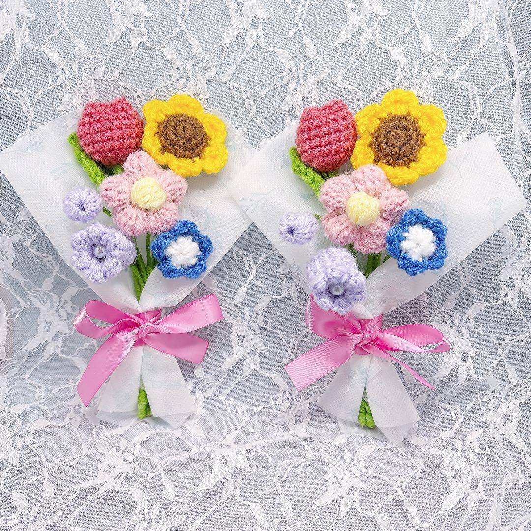 枯れない花・編み物