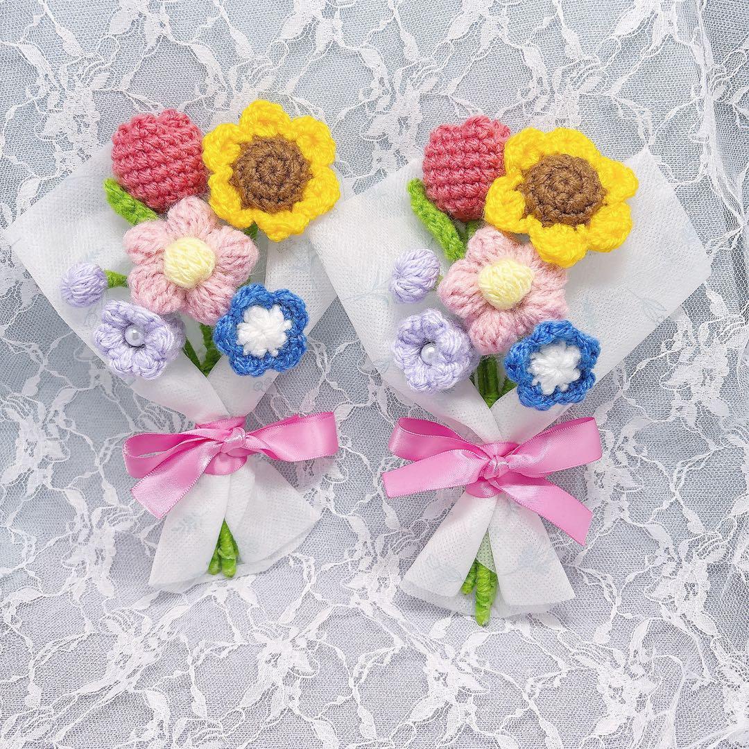 枯れない花・編み物